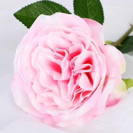 Artificial flower "Rosa Prima" 11x45 cm, pink-1