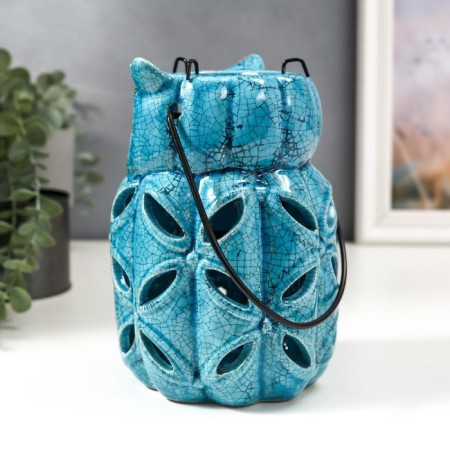 Ceramics candlestick for 1 candle "Obluka-Fonar" 19x13x13 cm-2