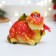 Figure "Dragon with a flower" red, 7.5x6x6cm