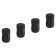 Caps on the tire valve K-9, black, metal, 4 pcs. AVC34