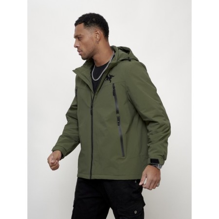 Male spring jacket, size 52, khaki color-1