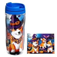 The thermostat with a puzzle is “terribly cute Corgi”, 54 elements, 350 ml