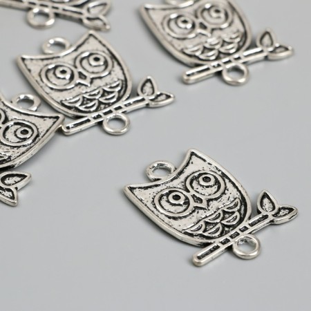 Connector for creativity Metal 2 ears "Council" 3.1x2.5 cm