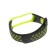 Mi Band 3/4 Luazon fitness bracelet strap, with perforation, black and green