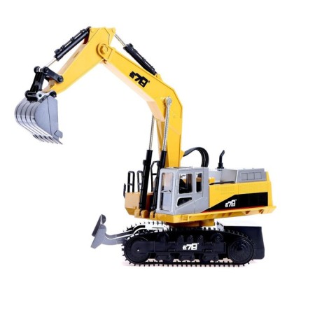 Excavator Radio -controlled "construction", movable bucket, with metal elements-4