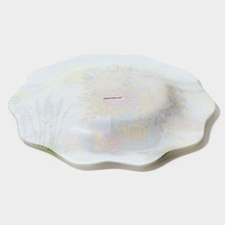 Plate Glass Dunch Dailers "Spring Romance", D = 25 cm-2