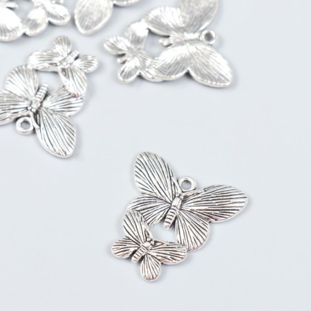 Decor for creativity Metal "Two butterflies" 2.5x2.8 cm