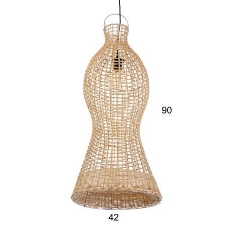 Ceiling Lamp from Rotan "Bobby" 1x120W, E27, 40x40x85 cm-1