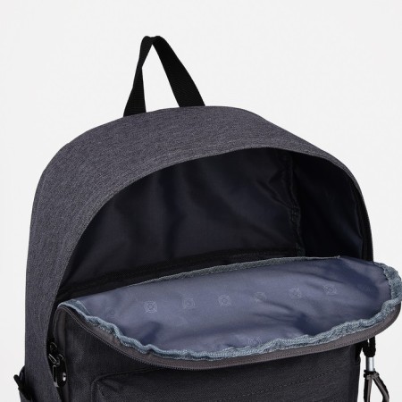 Young backpack from the textiles on lightning, Fulldorn, 3 pockets, color gray color-3