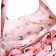 Folding bag on the button, pink color