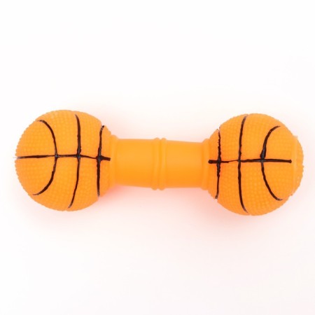 Игрушка пищащая "Баскетбольная гантель", 15,5 х 6 см-1