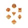 Cubes set for D&D (Dungeons and Dragons, DND) "Game time", Series: D&D, 7 pcs, red
