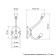 Hook furniture tundra TKD021, two -rod, copper, 5 pcs TMP
