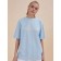 Female T -shirt, size l, blue color