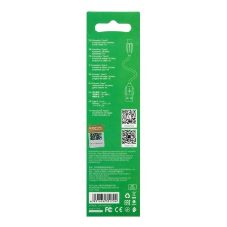 Cable Borofone BX19, Type -C - USB, 3 A, 1 m, black-4