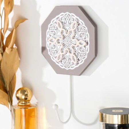 Decorative tree hook "Flower. Orihgrannik" 11.6x0.7x20 cm-1