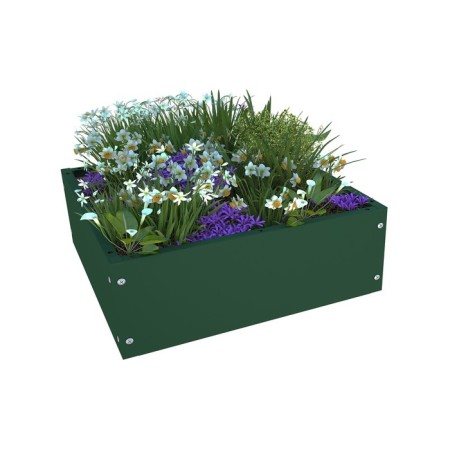 Flower bed, 60 × 60 cm, green
