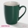 Mug Porcelain Dolyana "Emerald. Line ", 350 ml, green color