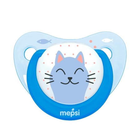 Nipple - Latex dummy Mepsi classic, 6+ months, "cat"