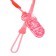 Holder for the nipple - dummy "heart", silicone, pink color