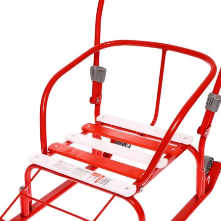 Sled "Timka 3k" with mittens, red color-6