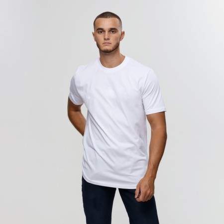 T -shirt male, white color/print mix, size m-1