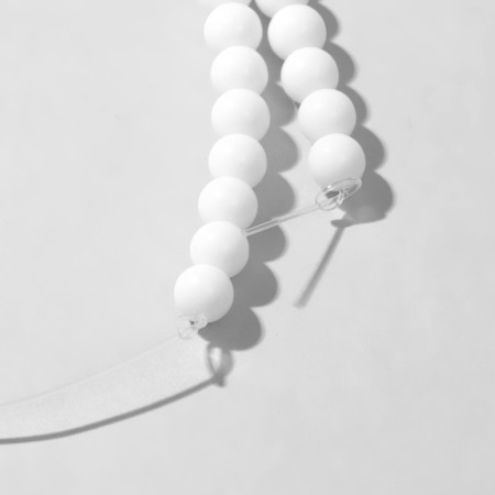 Beads on threads ball No. 6 faceted "Agat", 60 beads-1