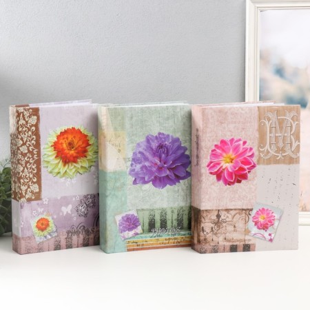 Photo album for 300 photos 10x15 cm "Flower collection" mix