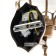 Sadovo-park lamp Feron PL3701, IP44, E27, 60 W, 180x200x320 mm, color black gold