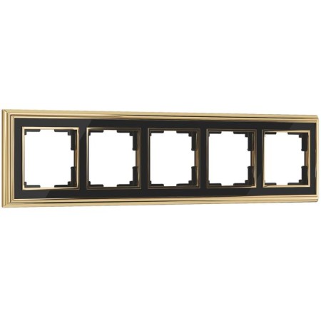 Frame for 5 posts WL17-FRAME-05, black color, gold-1
