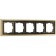 Frame for 5 posts WL17-FRAME-05, black color, gold