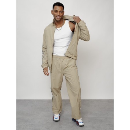 Sports suit men's, size 52, beige color-15