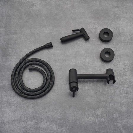 Fixer for the bidet "RMS" SUS129BL-5-2, with a hygienic shower, stainless steel, black-1