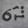 Fixer for the bidet "RMS" SUS129BL-5-2, with a hygienic shower, stainless steel, black