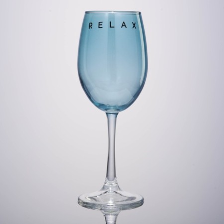 A glass for the wine "Relax", 360 ml, blue-1