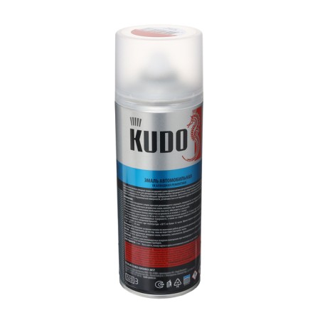 Enamel Kudo car repair "Red 1015", 520 ml, alkyd, aerosol KU-4090-1