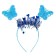 Carnival set "Butterfly", 3 objects: wings, rim, rod, blue color