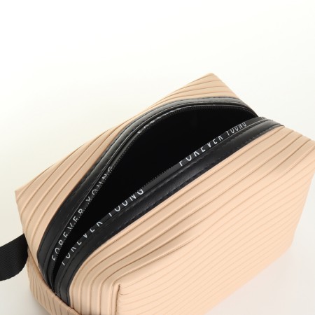 Lightning cosmetic bag, beige color-2