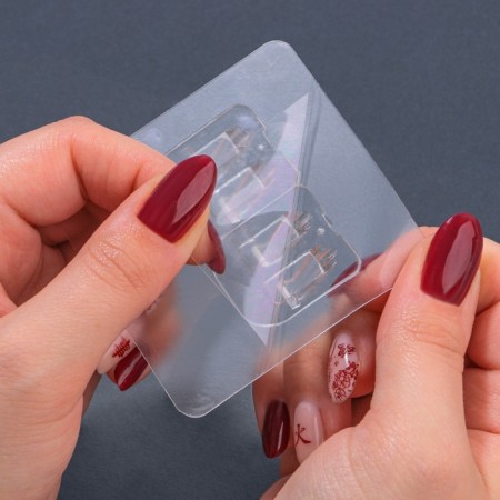 Organizer for storage "Cristal", hinged, 1 section, with adhesive hooks, 11.5 × 8 × 11 cm, the color is transparent-4