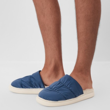Male slippers, size 44-45, blue color-3