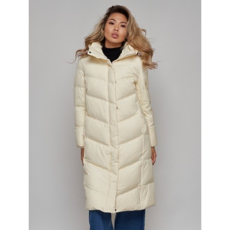 Coat insulated winter female, size 46, color light-beige-17
