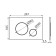 Alcadrain M678 control button, for hidden installation systems, black-mat