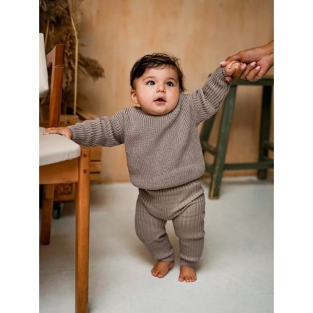 Children's pants Pure Love Comfy, height 68 cm, brown color-6