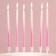Candles for the cake "On your special day", pink, 6 pcs.