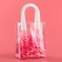 Gift package from PVC, white, 17 x 15 x 8 cm