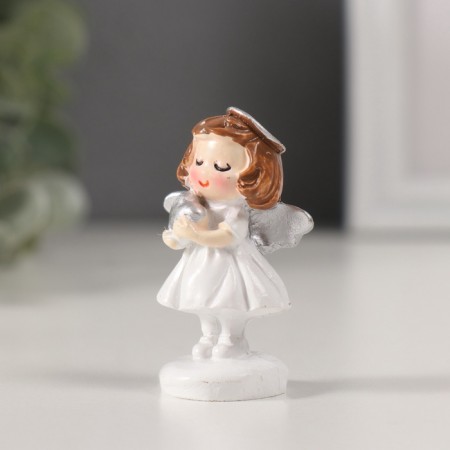 Souvenir Polystone "Girl Angel with silver wings" mix 3.5x2x5 cm-5