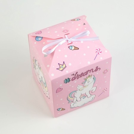 Folding box "Unicorns", 14 x 14 x 14 cm-1