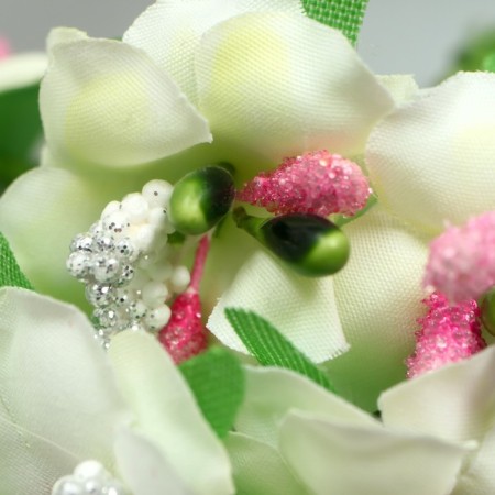 Flowers for decorating "Iris" yellow 1 bouquet = 6 colors 9 cm-3