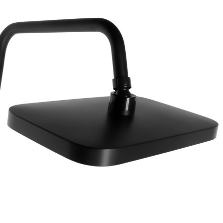 The shower system Zein Z3897, upper and vaporing watering can, PVC hose, temperature screen, black-8
