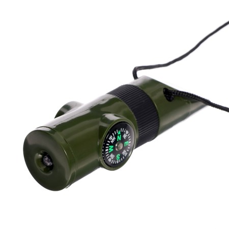 Set of the hero "Intelligence", 6 in 1: whistle, compass, flashlight, thermometer, mirror, lupa-8